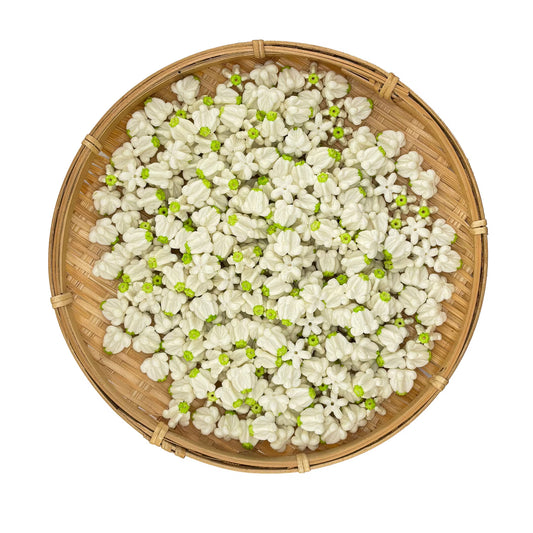 Clay Crown Flower – White