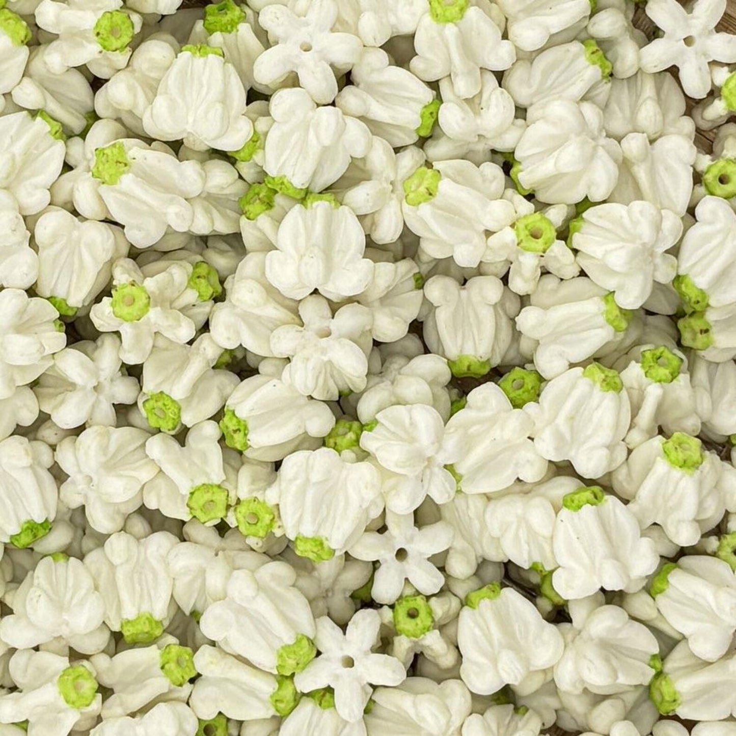 Clay Crown Flower – White