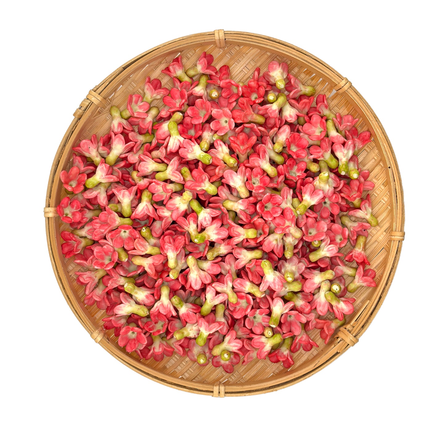 Clay Pakalana Flower – Pink & Green Two-Tone