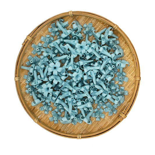 Clay Puakenikeni Flower - Blue