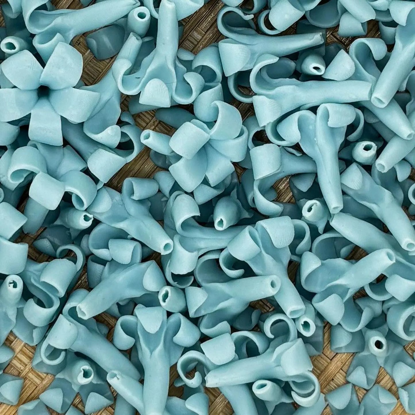 Clay Puakenikeni Flower - Blue
